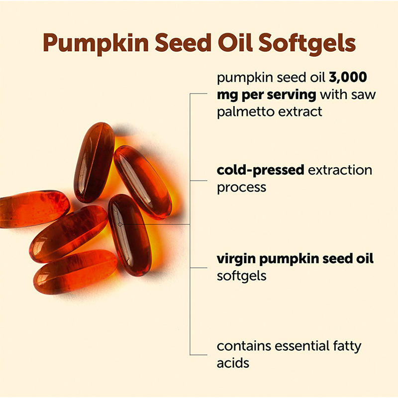 Pure Pumpkin Seed Oil Capsules for Vitality